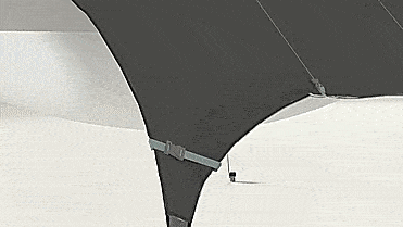 Kammock Glider Rain Catching Hammock Tarp - Water Retention Camping Tarp