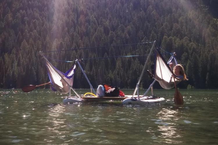 Hammocraft Hammock Boat - A boat made of hammocks