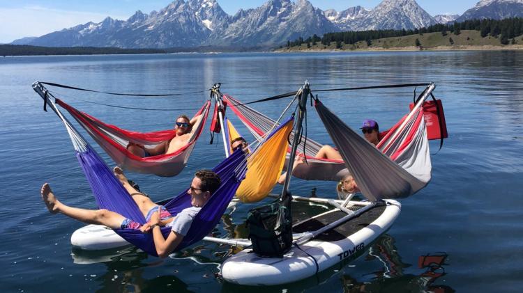 Hammocraft Hammock Boat - A boat made of hammocks