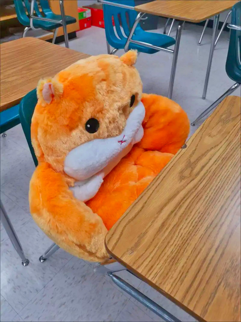 Giant Hamster Chair Cushion