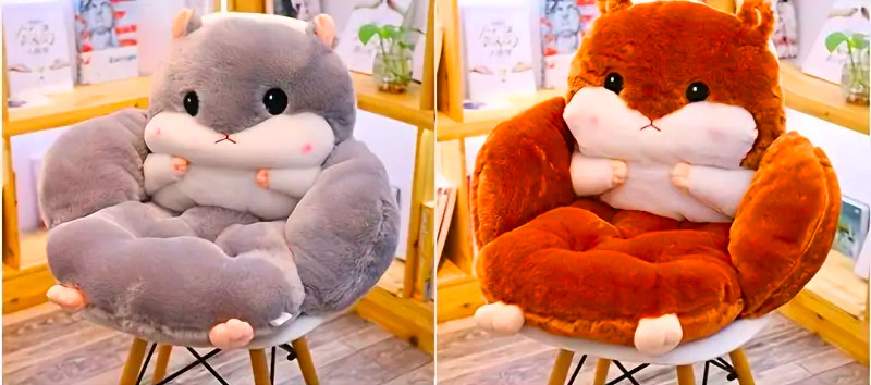 Giant Hamster Chair Cushion