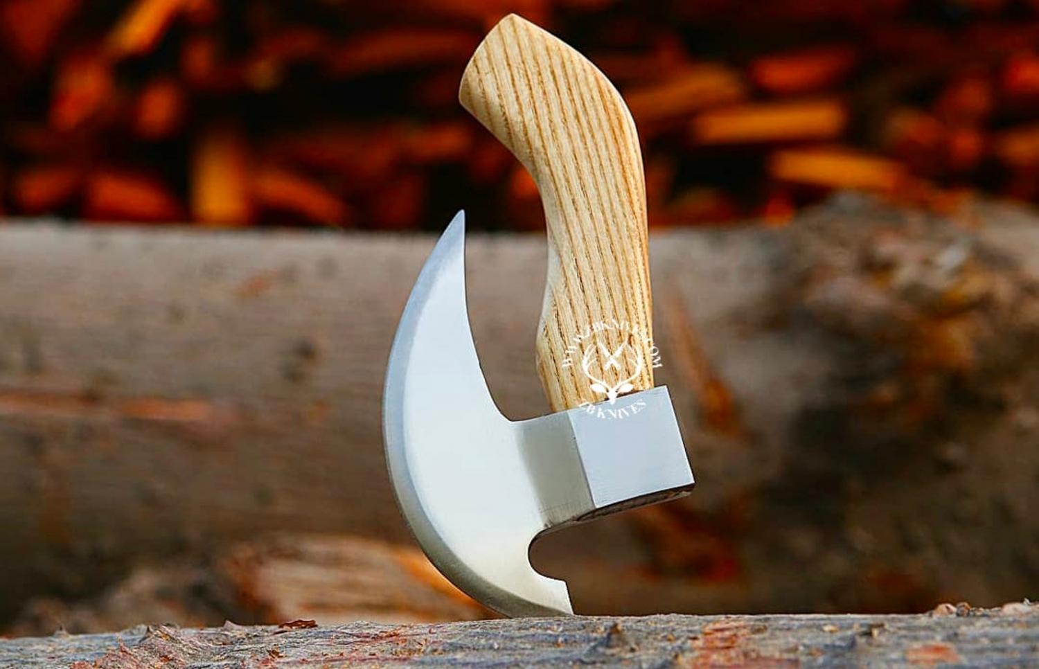 Hand Forged Viking Pizza Axe