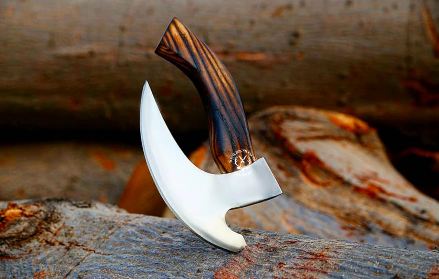 Hand Forged Viking Pizza Axe