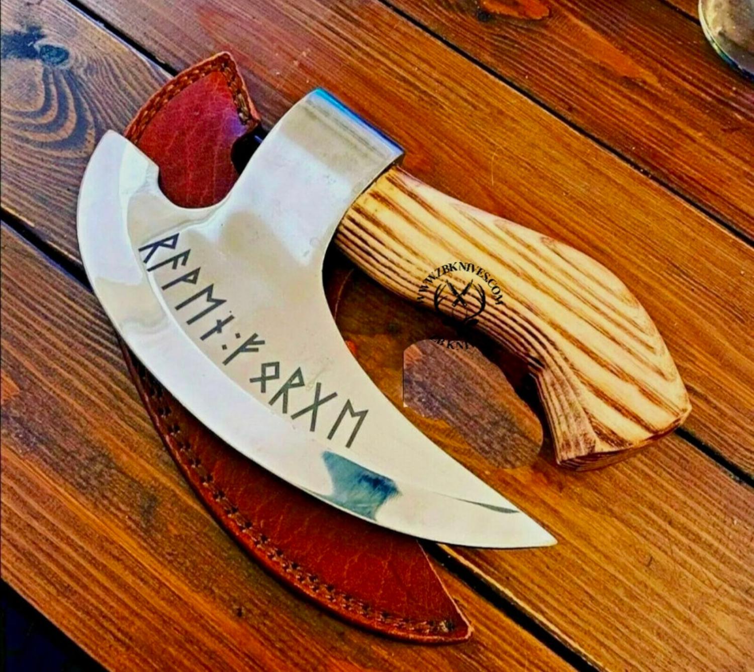 Hand Forged Viking Pizza Axe
