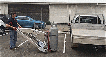 Makinex Hand Powered Forklift - Powered hand truck lets you lift over 300 lbs with one person