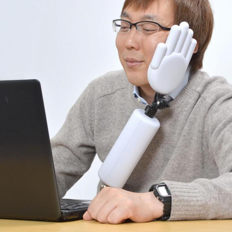 Japanese Creepy Hand Shaped Head Holder - naps at work