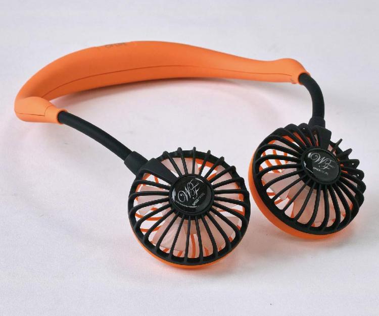 Hands-free neck fan - dual fans that wraps around your neck - W-fan spice of life
