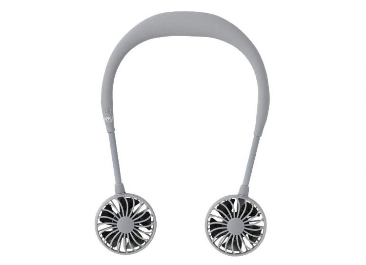 Hands-free neck fan - dual fans that wraps around your neck - W-fan spice of life