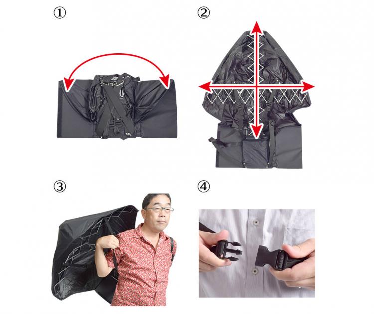 Hands-Free Umbrella Backpack