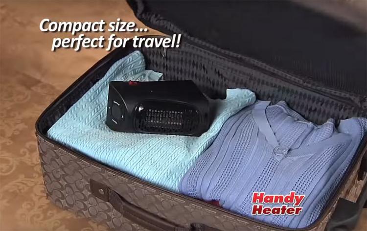 Handy Heater - Mini portable heater attaches to any outlet - Mini outlet space heater