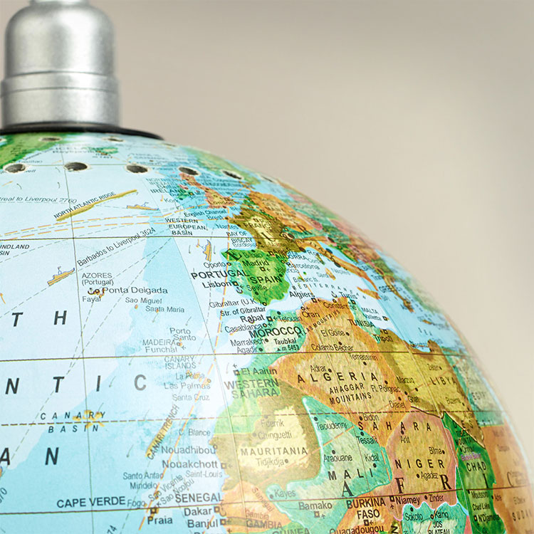 DIY World Globe Lamp - Hanging World Globe Pendant Light