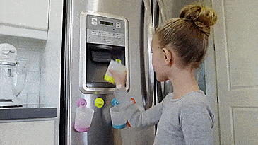Puj PhillUp Kids Hanging Cups - Refrigerator Hanging Kids Cups