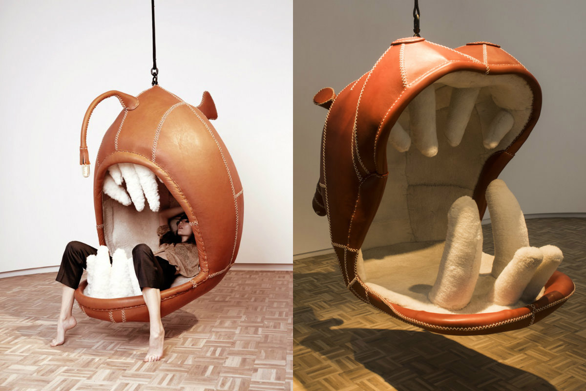 Giant Hanging Anglerfish Lounger