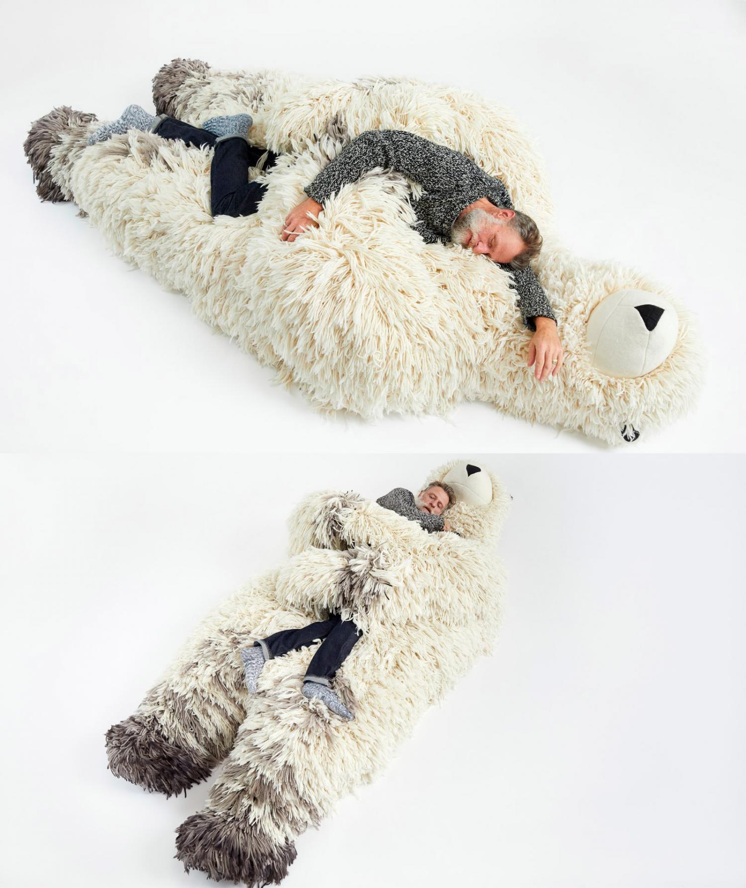 Giant Polar Bear Lounger Chair