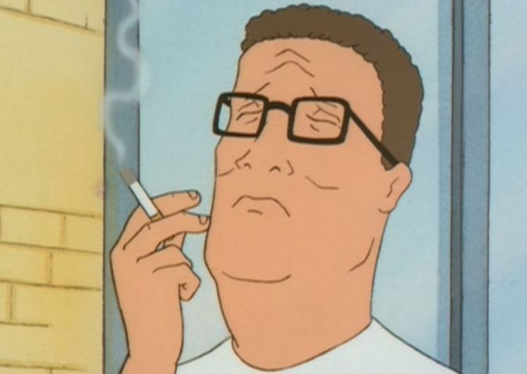 Hank Hill Getting High