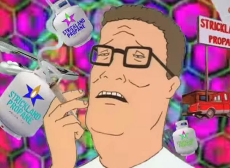 Hank Hill Getting High