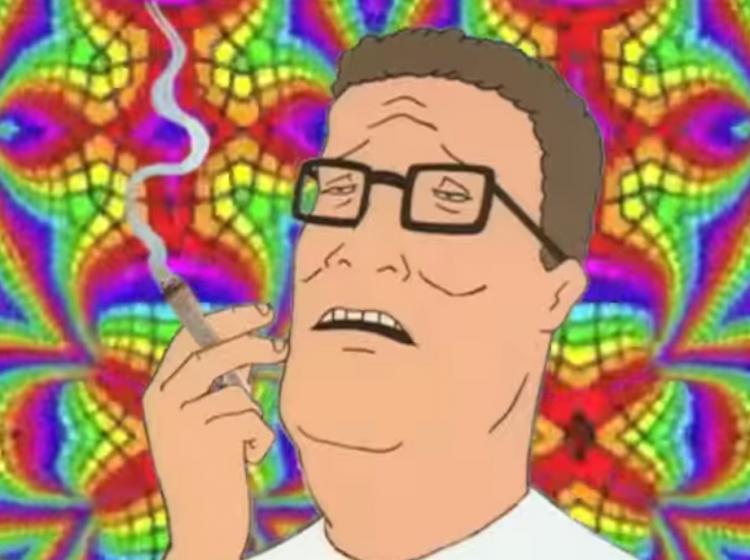 Hank Hill Getting High