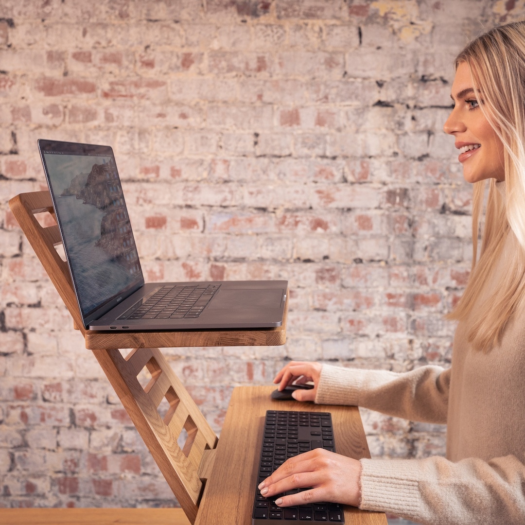 Harmoni Desk wooden standing desk attachment