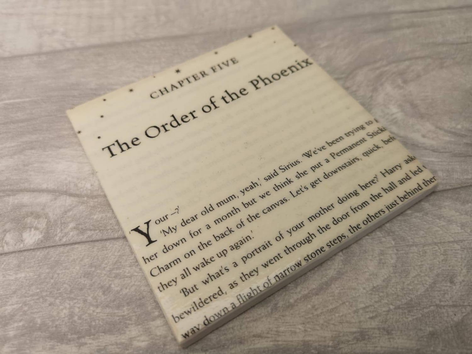 Harry Potter Novel Coasters Let You Read a Page Every Time You Put Your Cup Down