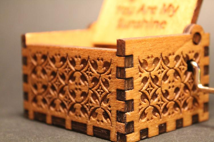 Harry Potter Theme Wooden Music Box - Harry Potter Music Box