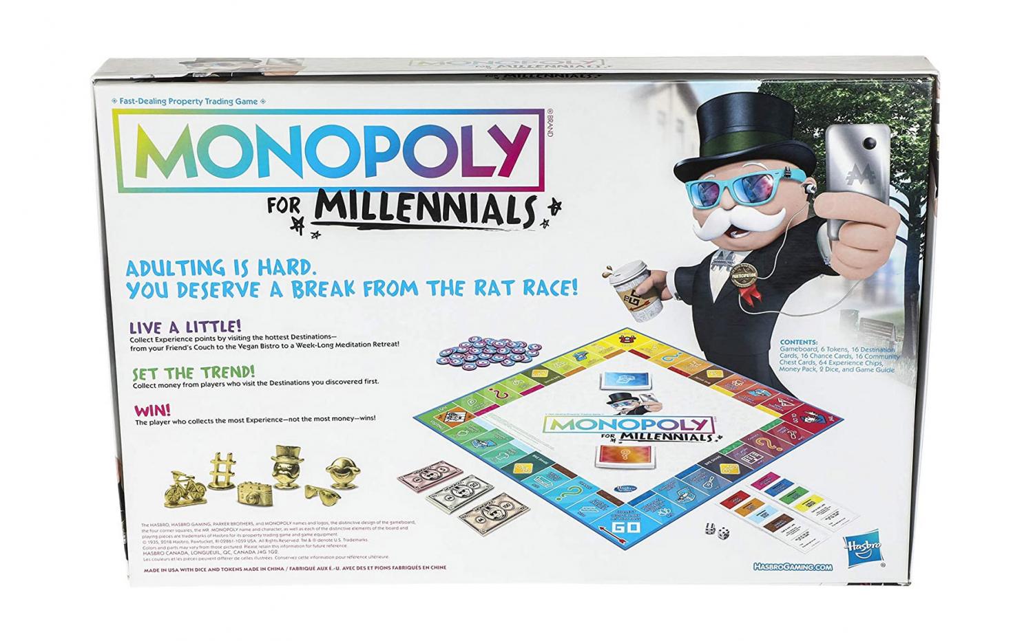 Monopoly for Millennials Board Game