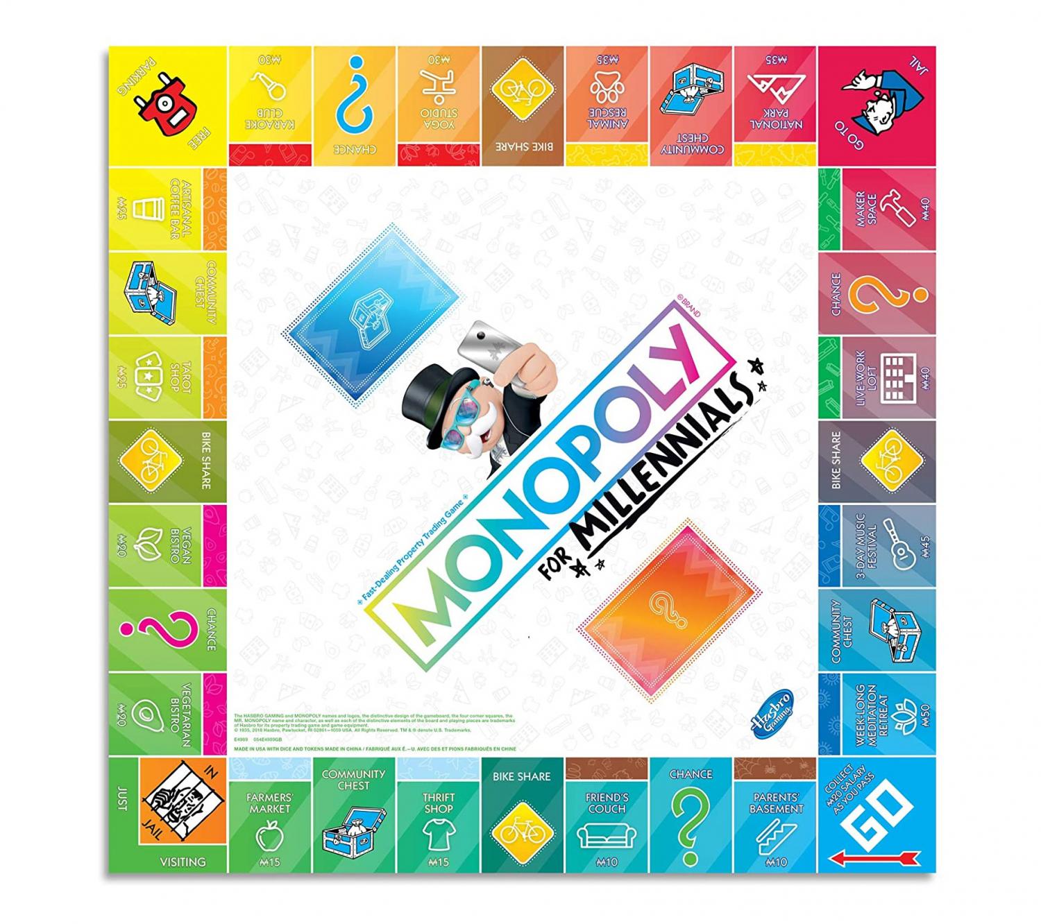 Monopoly for Millennials Board Game