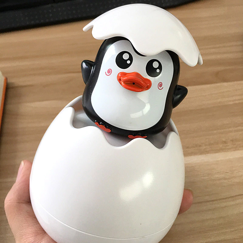 Hatching Egg Duck Bath Toy - Shower spray ducky in egg water table toy