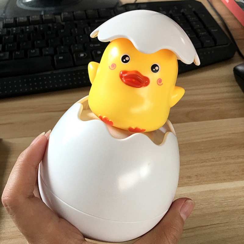 Hatching Egg Duck Bath Toy - Shower spray ducky in egg water table toy