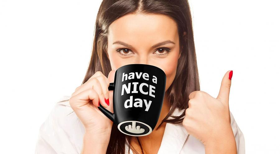 Have a Nice Day Middle Finger Mug