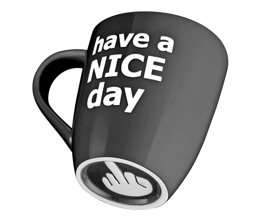 Have a Nice Day Middle Finger Mug