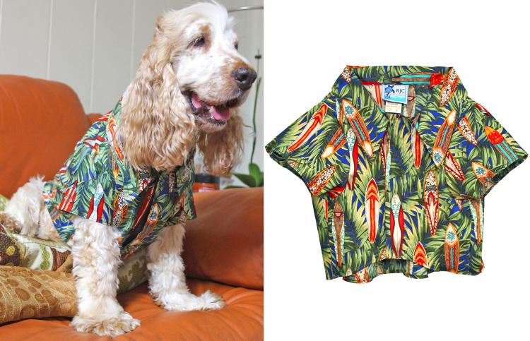 Hawaiian Dog Shirts - Matching human and dog Hawaiian shirts - Aloha dog party shirts
