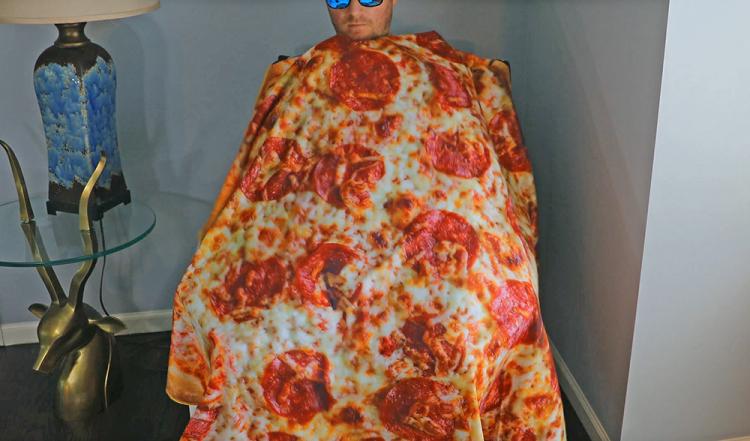 HD Print Food Blankets - Giant Pizza, Cheeseburger, and Donut Blankets