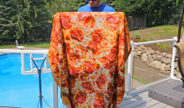 HD Print Food Blankets - Giant Pizza, Cheeseburger, and Donut Blankets