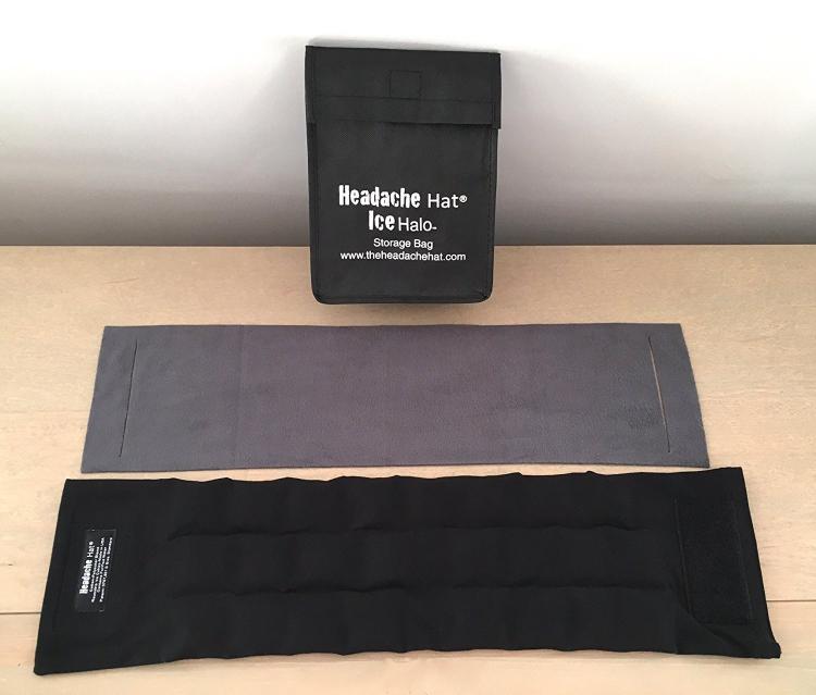 Headache Relief Hat - Ice holding head wrap helps relieve headaches and neck strain