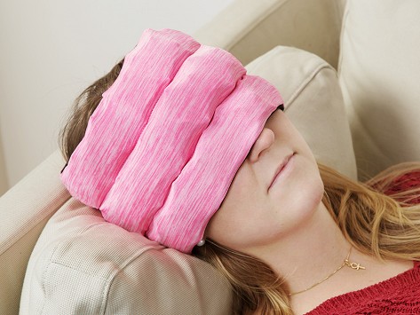 Headache Relief Hat - Ice holding head wrap helps relieve headaches and neck strain