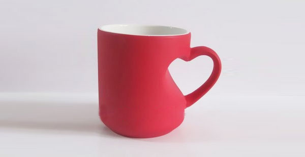 Heart Shaped Handle Coffee Mug