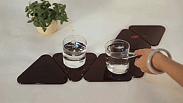 Koi Fish Coasters - Heat Activated Fish Coasters - Coasters reveal a fish after heat from your mug