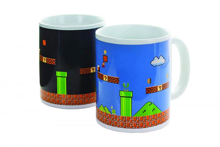 Heat Changing Mario Mug Turns From Night Level To Day Level - Changing Super Mario Coffee Mug