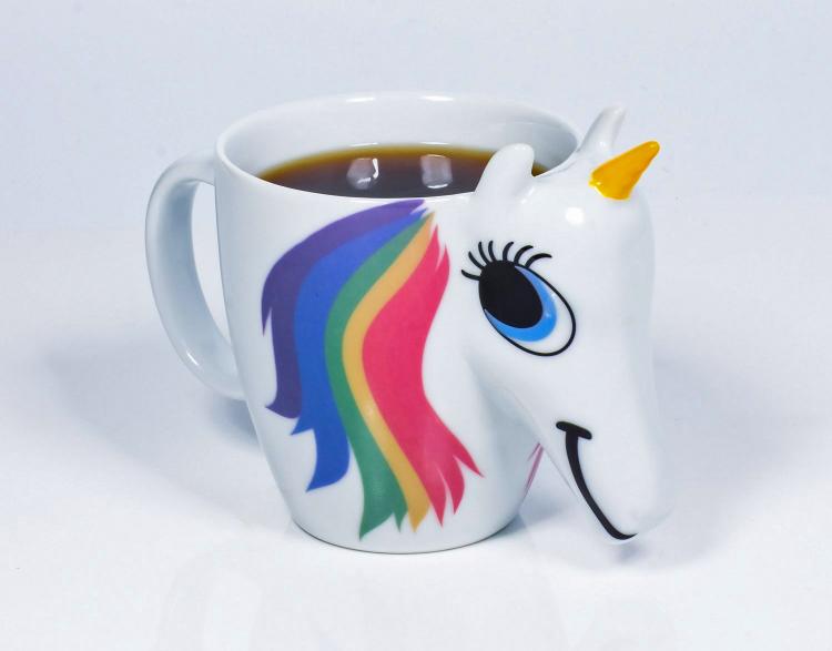 Rainbow Unicorn Color Changing Mug - Heat Changing Rainbow Unicorn Coffee Mug