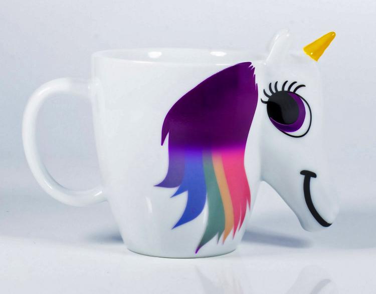 Rainbow Unicorn Color Changing Mug - Heat Changing Rainbow Unicorn Coffee Mug