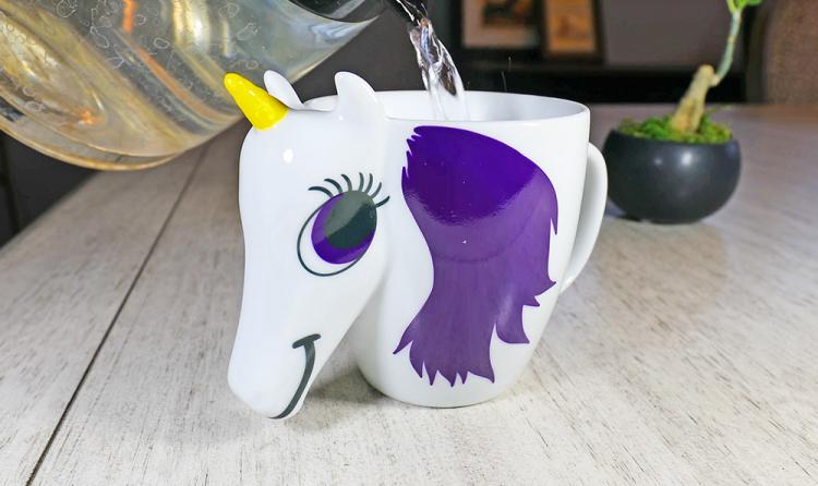 Rainbow Unicorn Color Changing Mug - Heat Changing Rainbow Unicorn Coffee Mug
