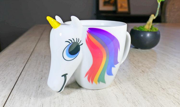 Rainbow Unicorn Color Changing Mug - Heat Changing Rainbow Unicorn Coffee Mug