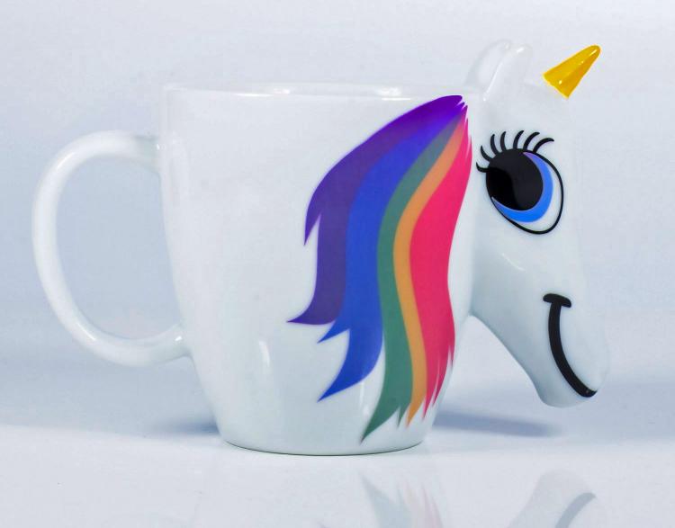 Rainbow Unicorn Color Changing Mug - Heat Changing Rainbow Unicorn Coffee Mug