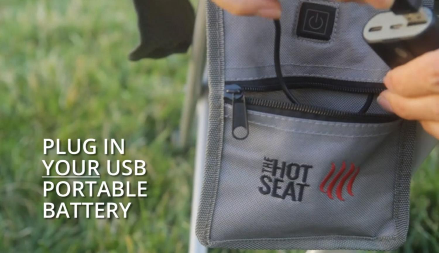 Heated Camping Chair - Electric folding camping chair with heated seat