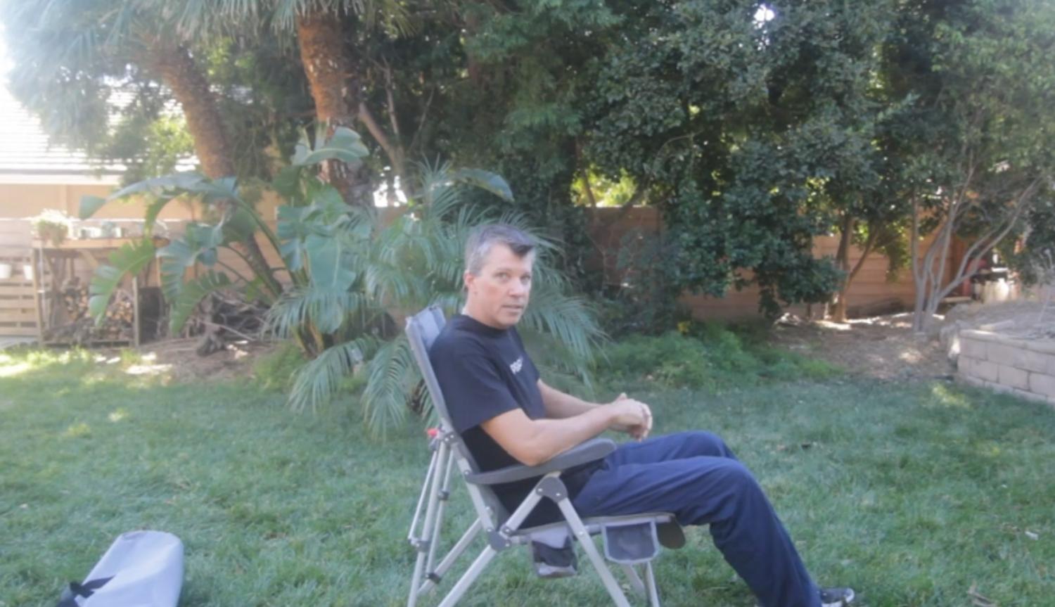 Heated Camping Chair - Electric folding camping chair with heated seat
