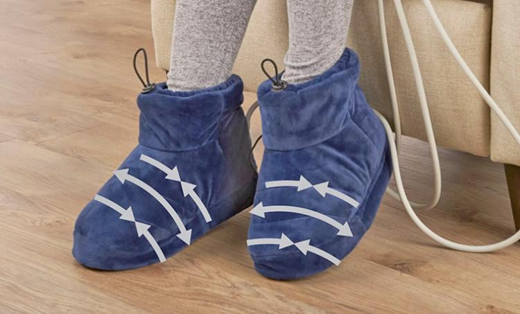 Heated Slippers That Massage Your Feet - Heat compression slipper booties