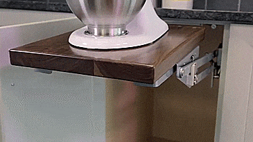 Rev-a-Shelf Heavy-Duty Mixer Lift - Easily access and store your heavy appliances under you cabinet with soft close feature
