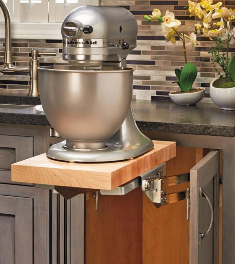 Rev-a-Shelf Heavy-Duty Mixer Lift - Easily access and store your heavy appliances under you cabinet with soft close feature