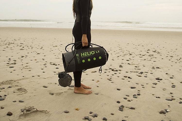 Helio Portable Shower- Foot Pedal Pressurized Shower - Pressure camping shower