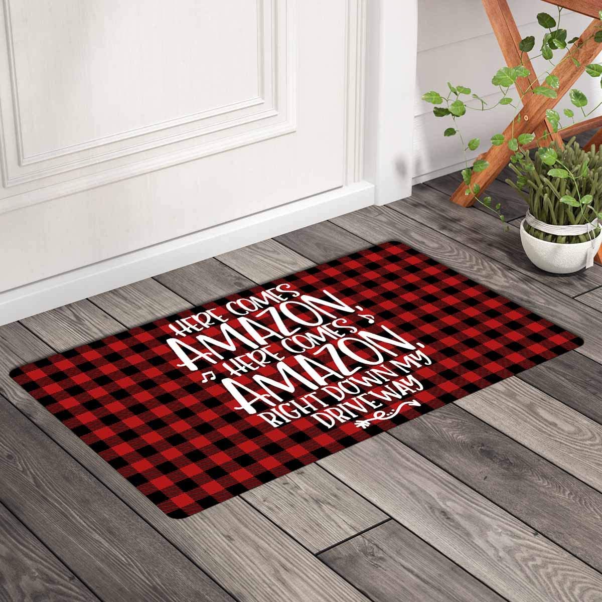 Here Comes Amazon, Right Down My Driveway Doormat